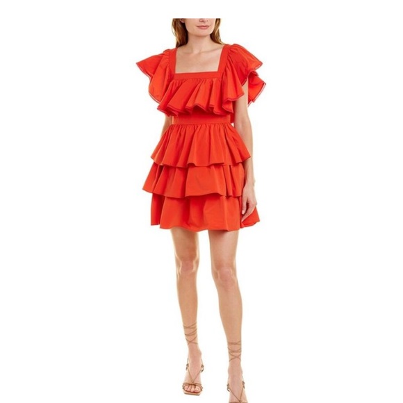 Toccin Ruffle Mini Dress - Picture 2 of 6